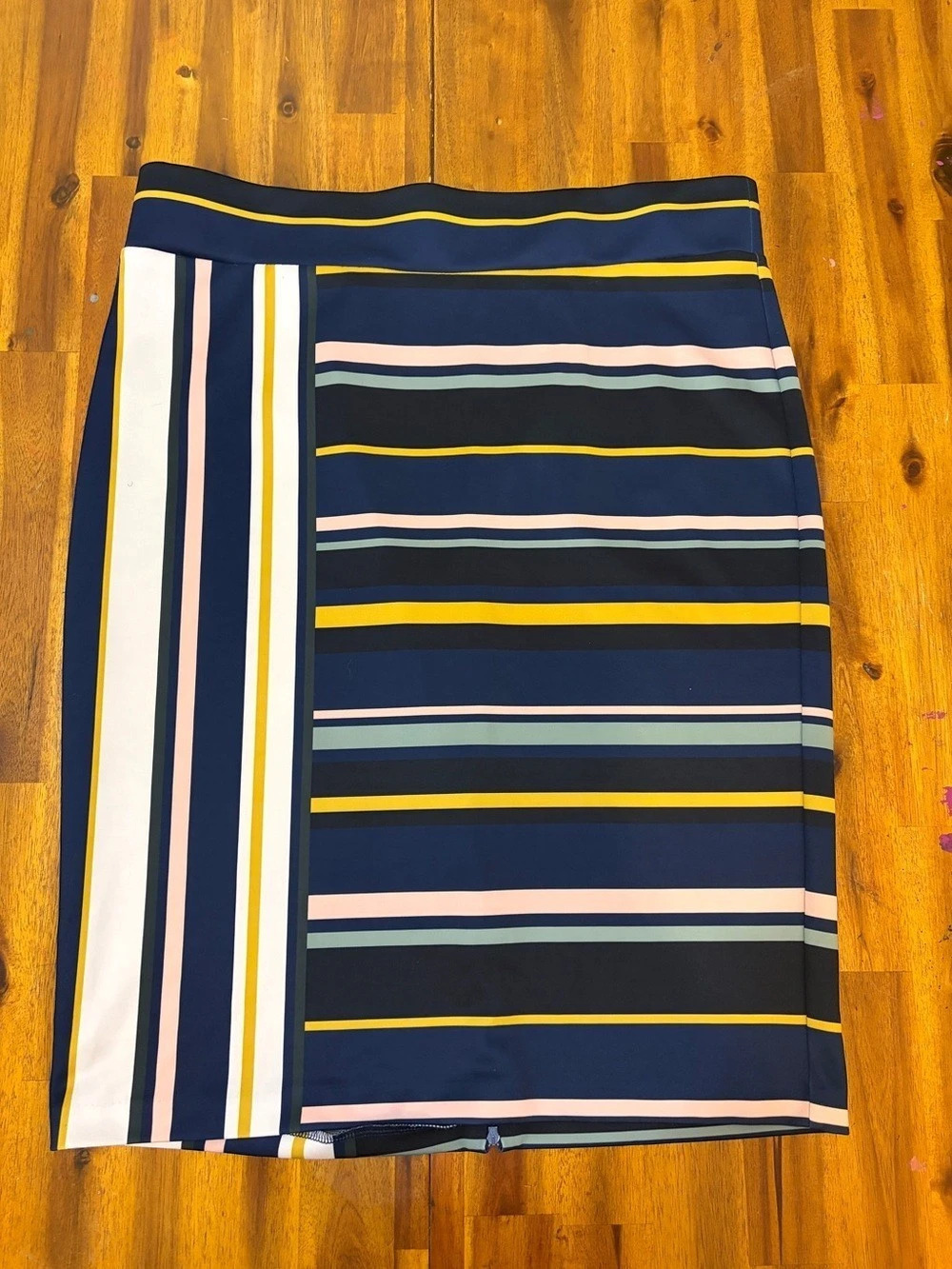 ELOQUII Striped Midi Skirt Size 18